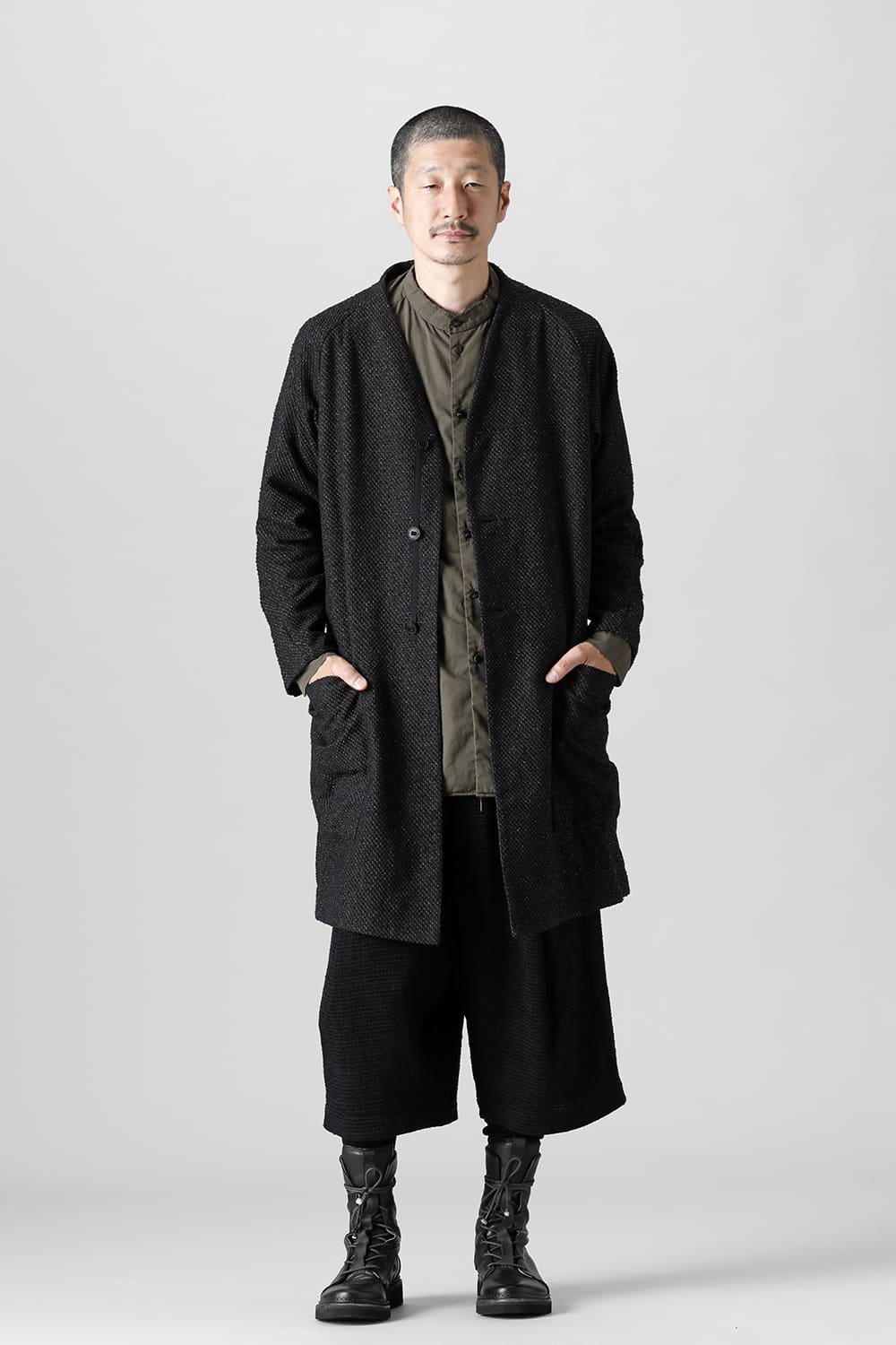 Coat Silk mixed Jacquard