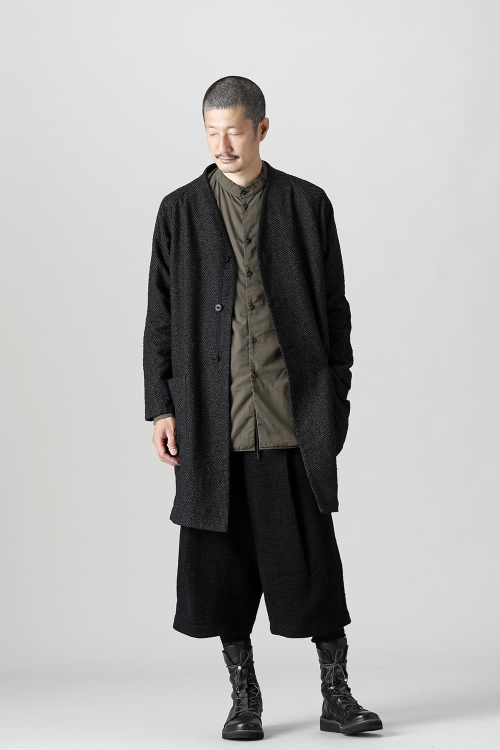 Coat Silk mixed Jacquard