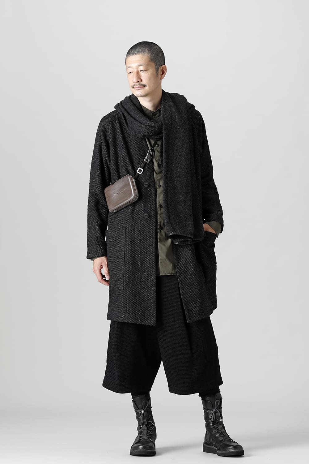 Coat Silk mixed Jacquard