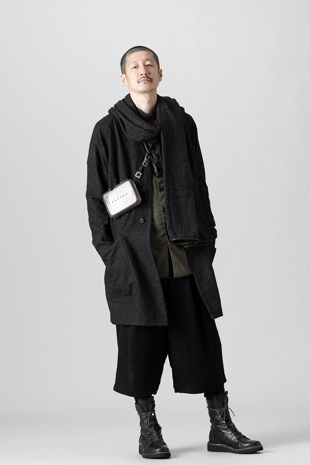 Coat Silk mixed Jacquard