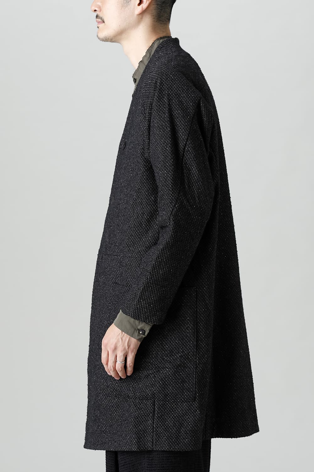 Coat Silk mixed Jacquard