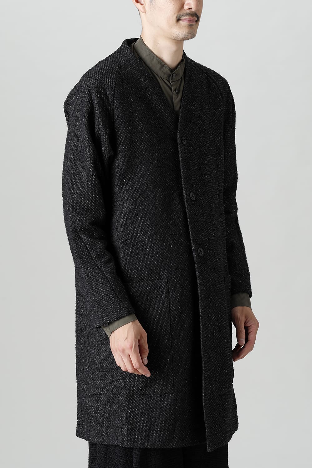 Coat Silk mixed Jacquard