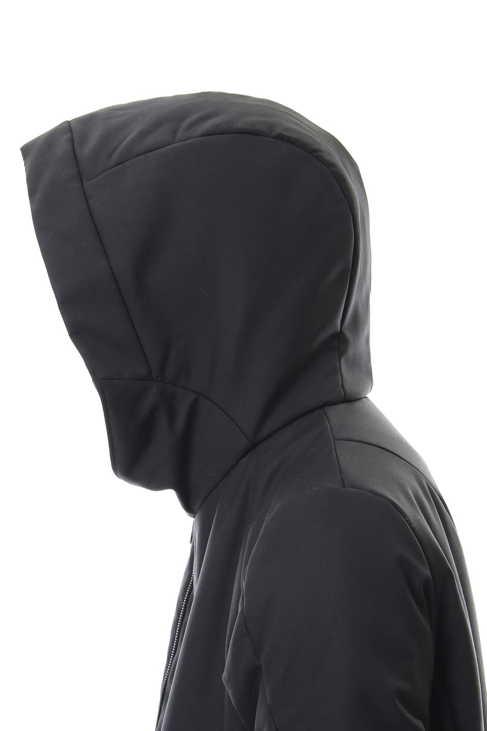 Wool Super 120's Batting Hood Coat