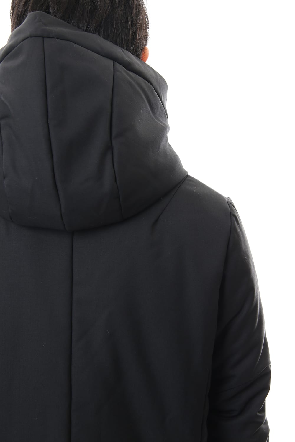 Wool Super 120's Batting Hood Coat