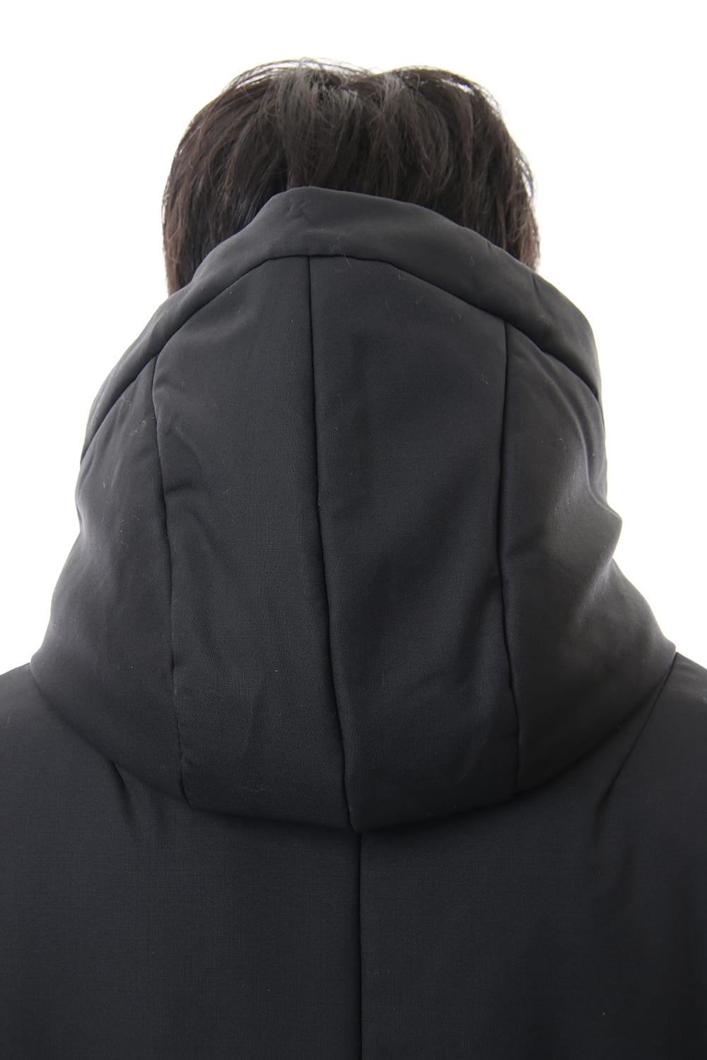 Wool Super 120's Batting Hood Coat