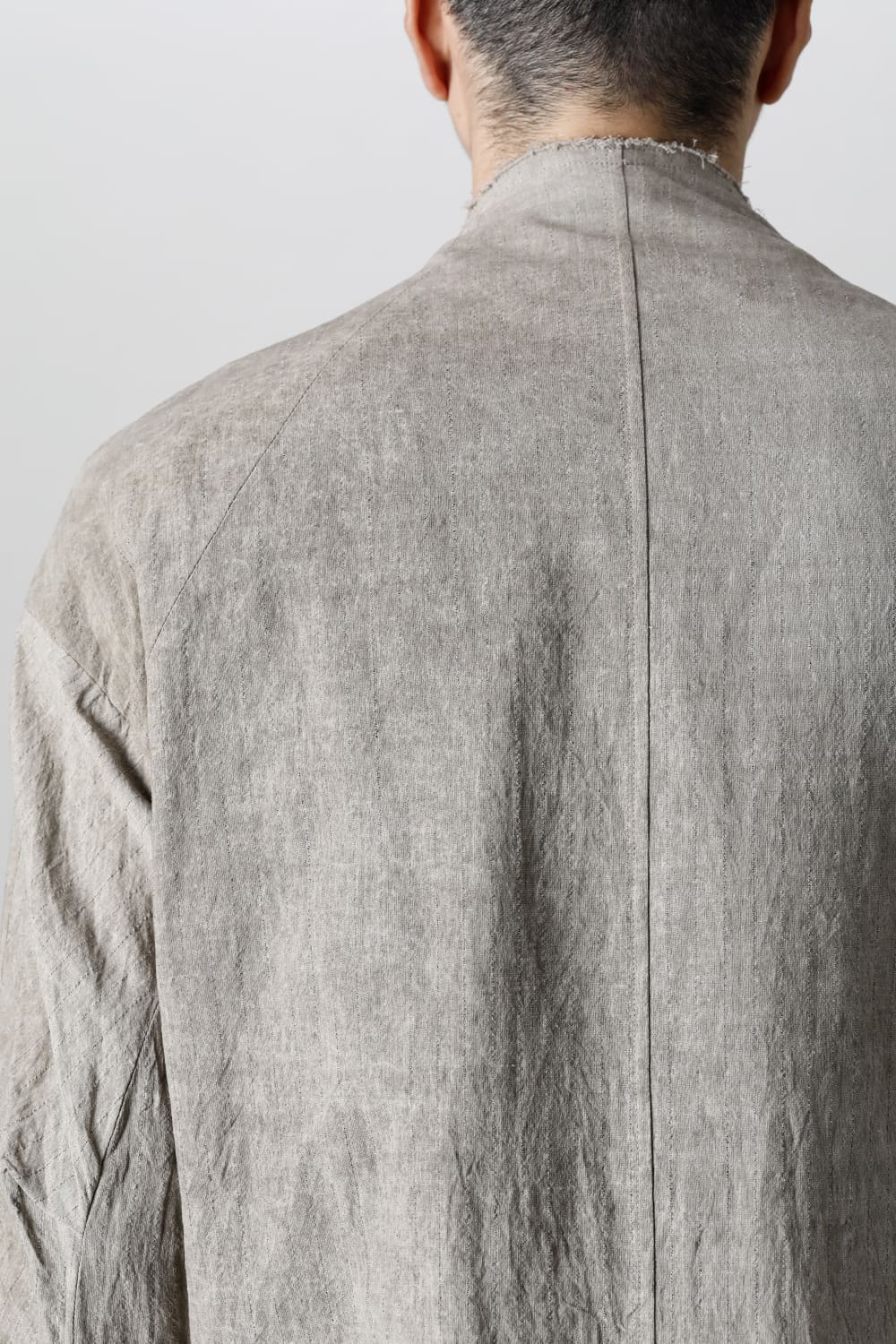 Jacket cotton / linen cold dyed
