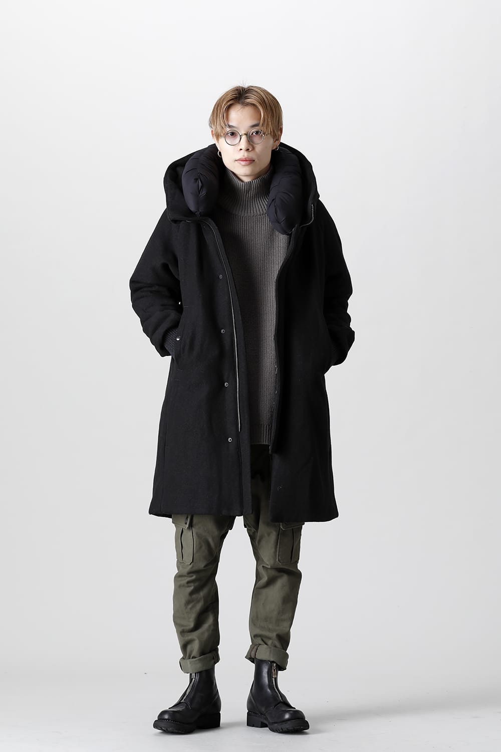 Coat Shetland wool Extreme padded