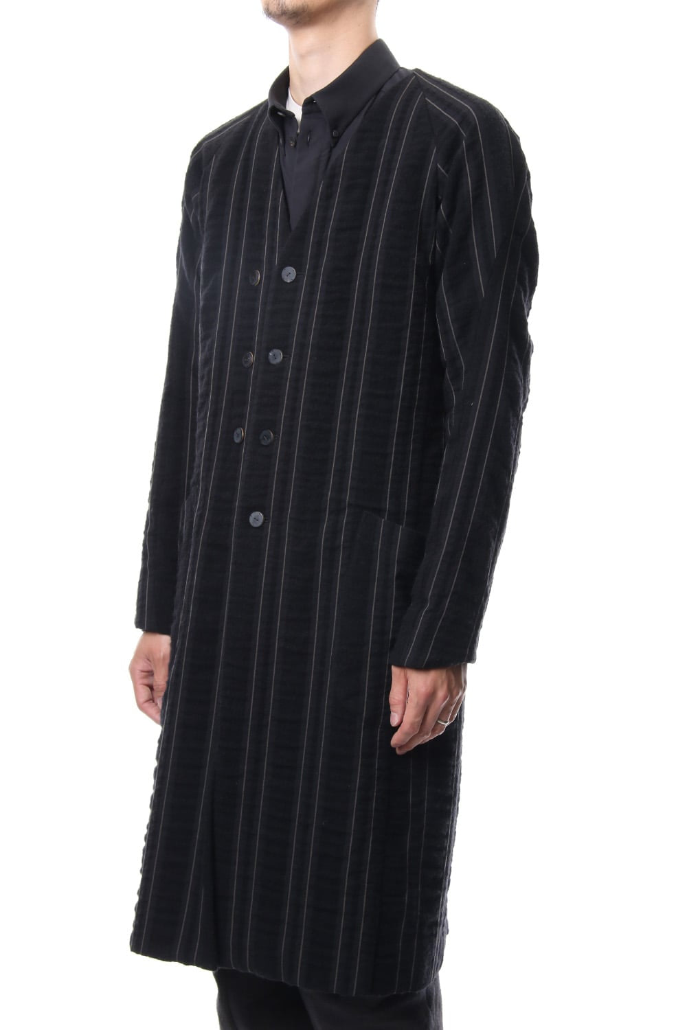 Coat Wool/ Cotton Stripe