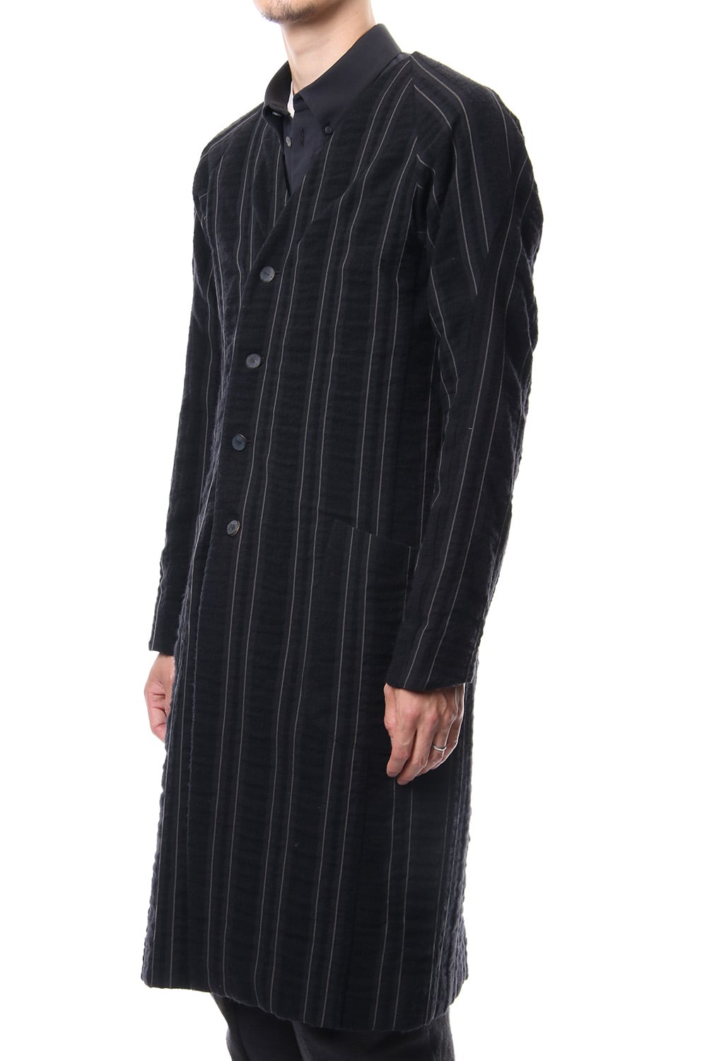 Coat Wool/ Cotton Stripe