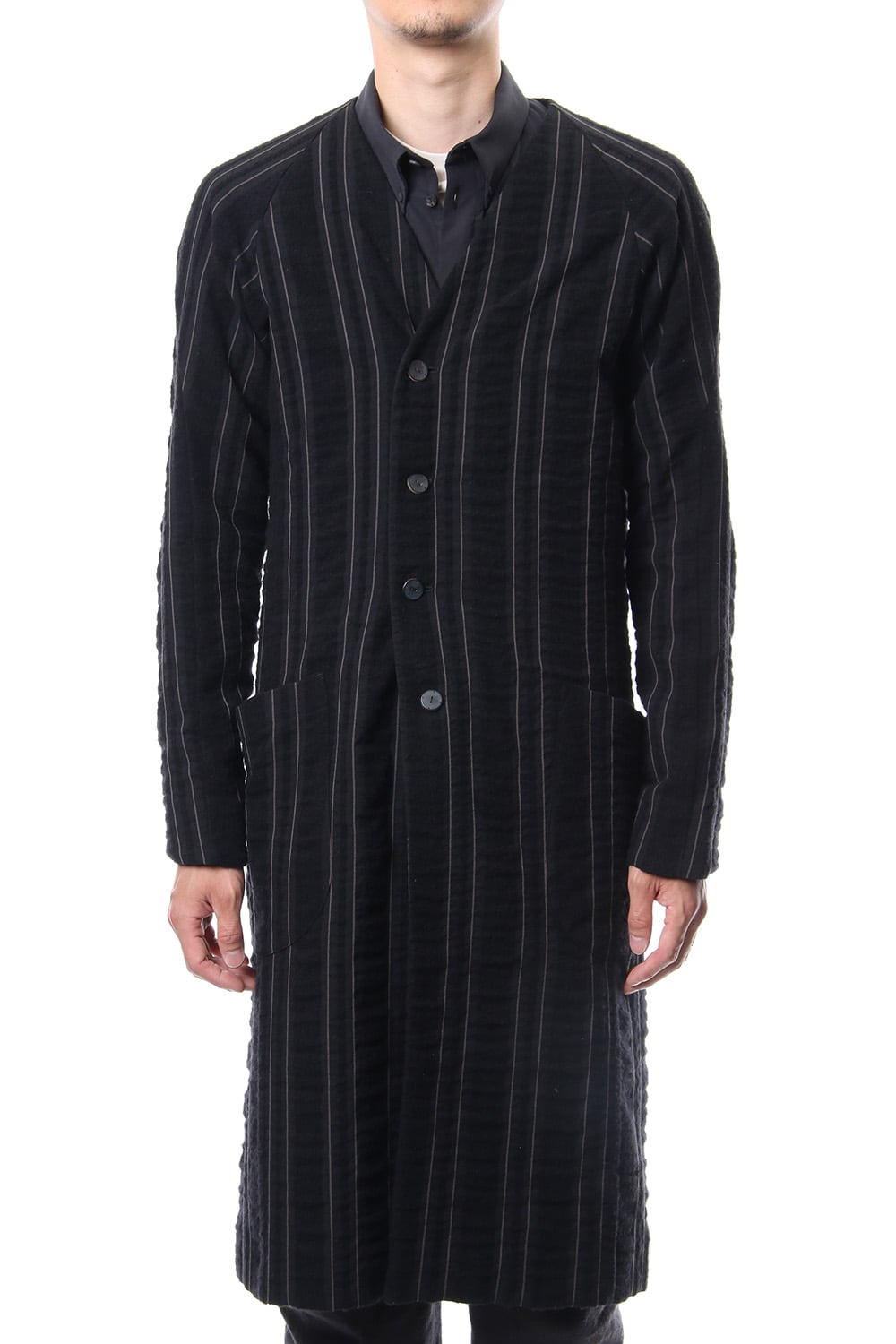 Coat Wool/ Cotton Stripe