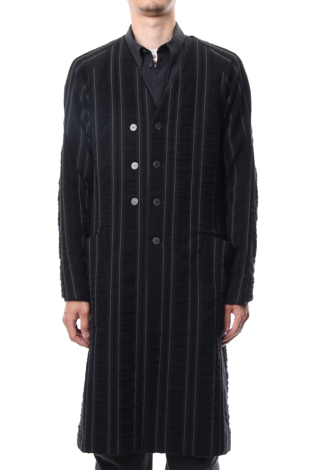 Coat Wool/ Cotton Stripe