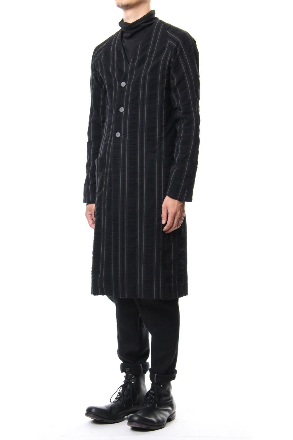 Coat Wool/ Cotton Stripe