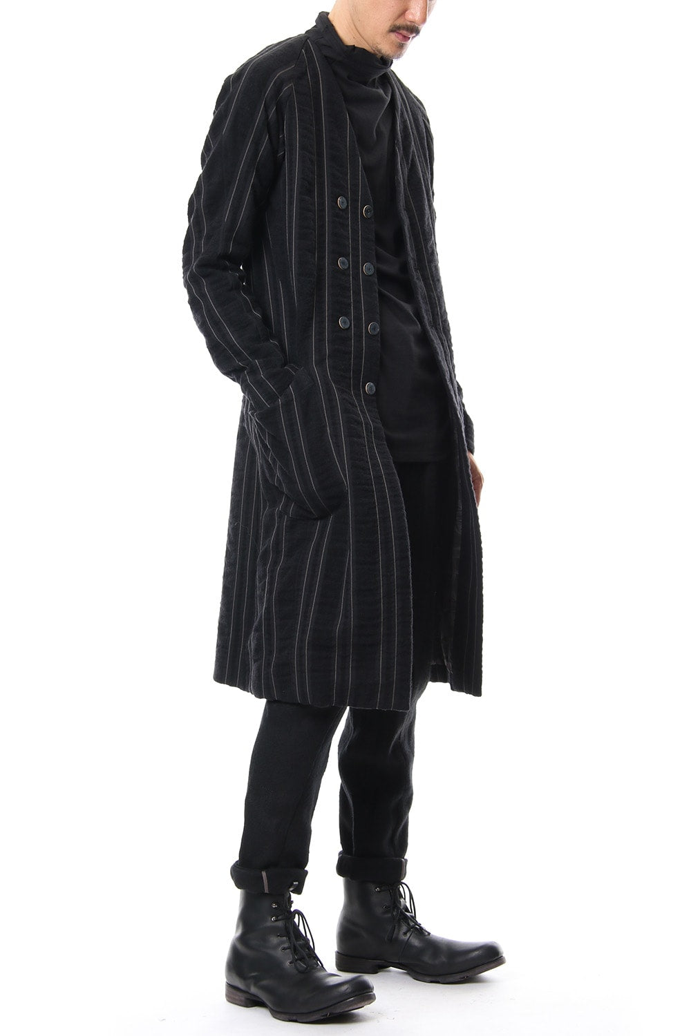 Coat Wool/ Cotton Stripe