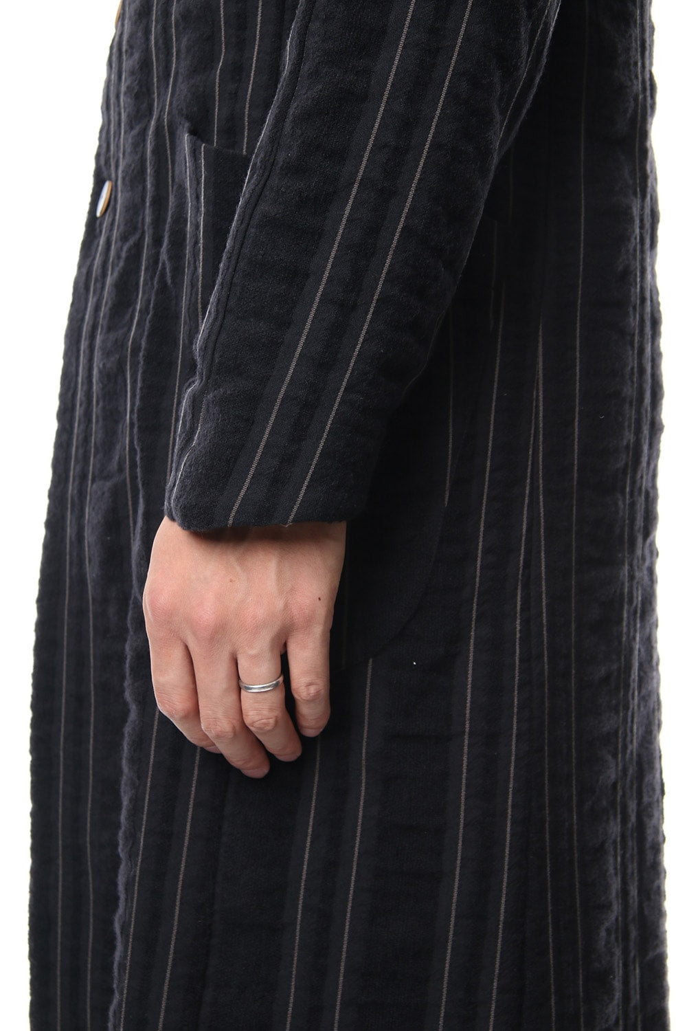 Coat Wool/ Cotton Stripe