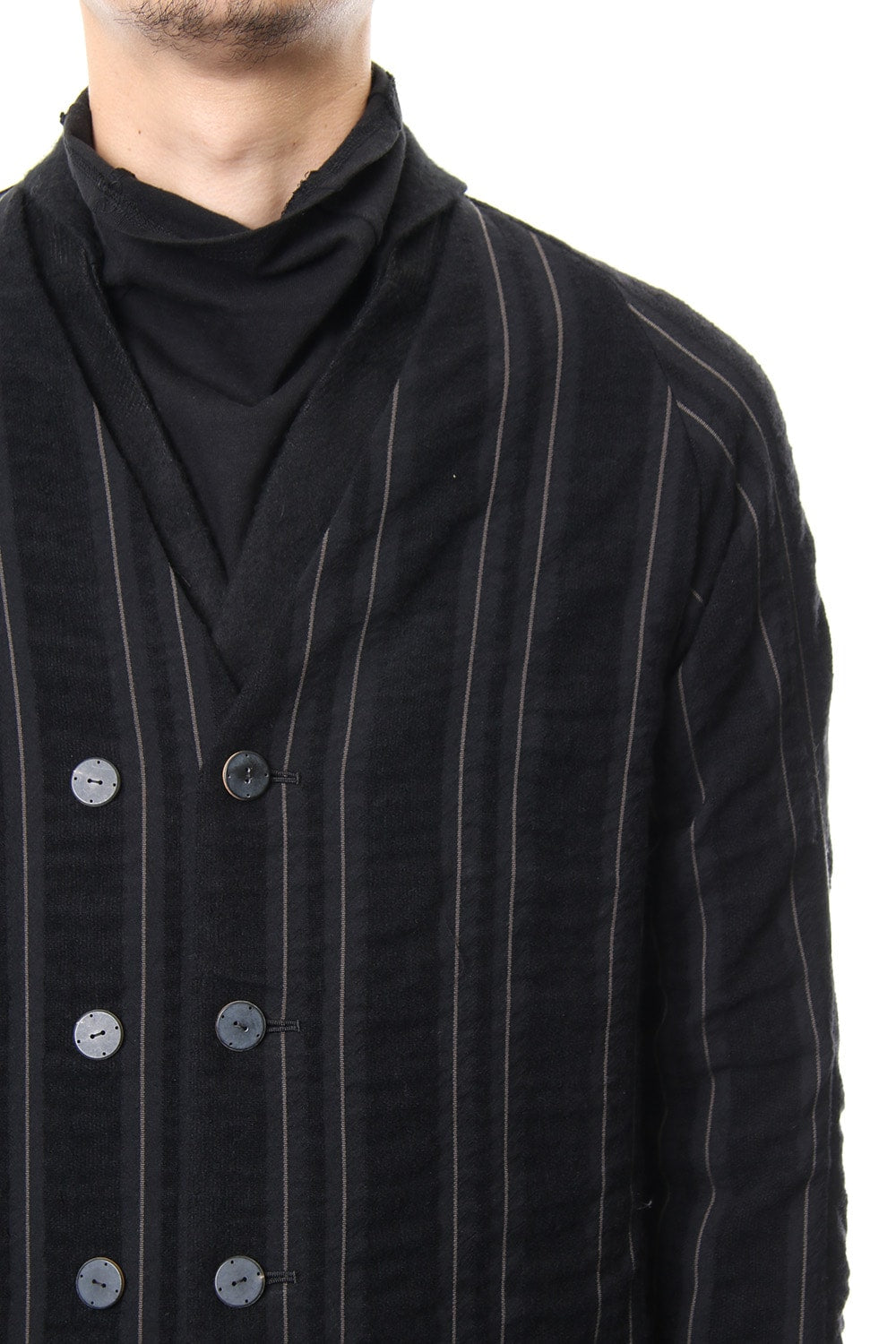 Coat Wool/ Cotton Stripe