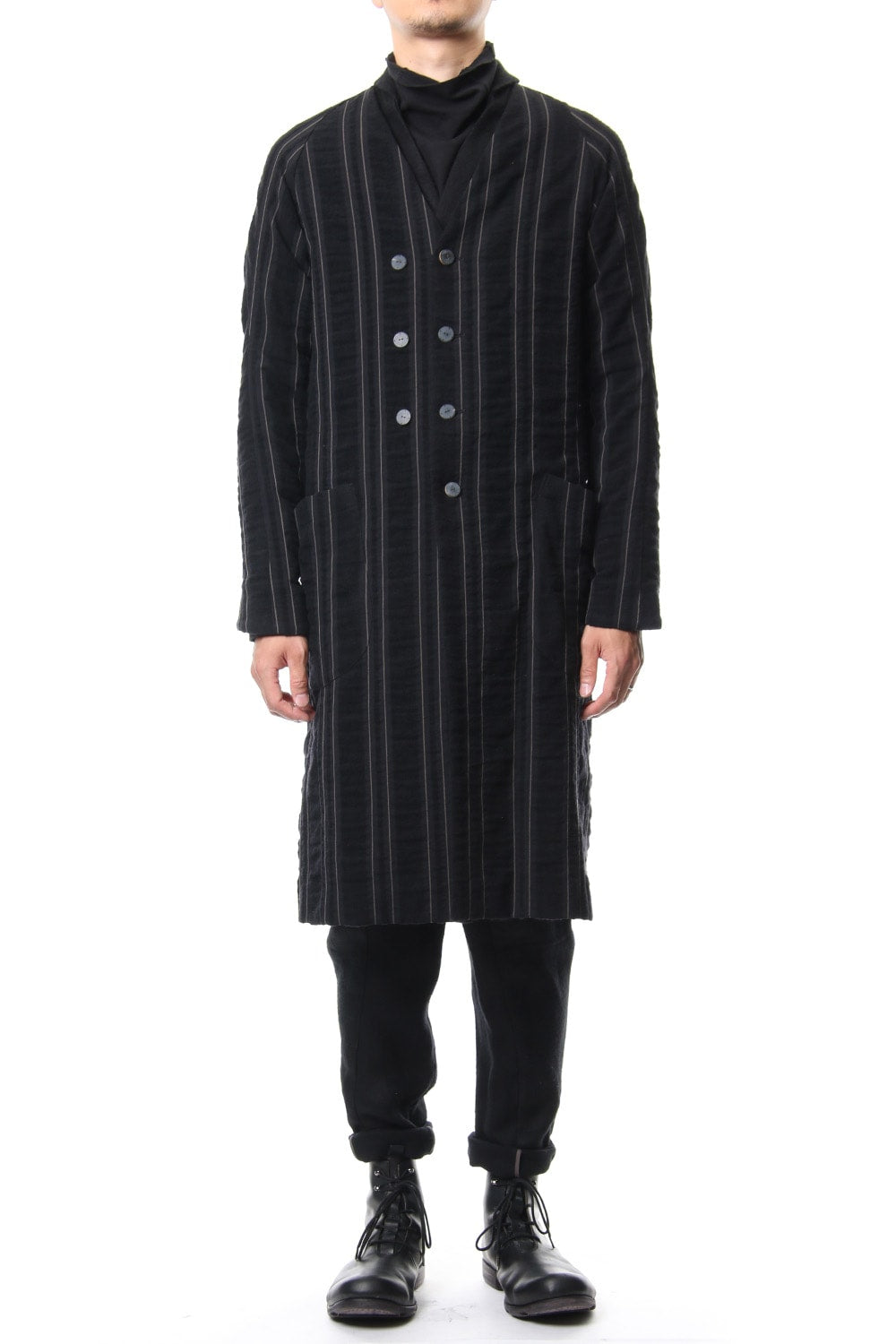 Coat Wool/ Cotton Stripe