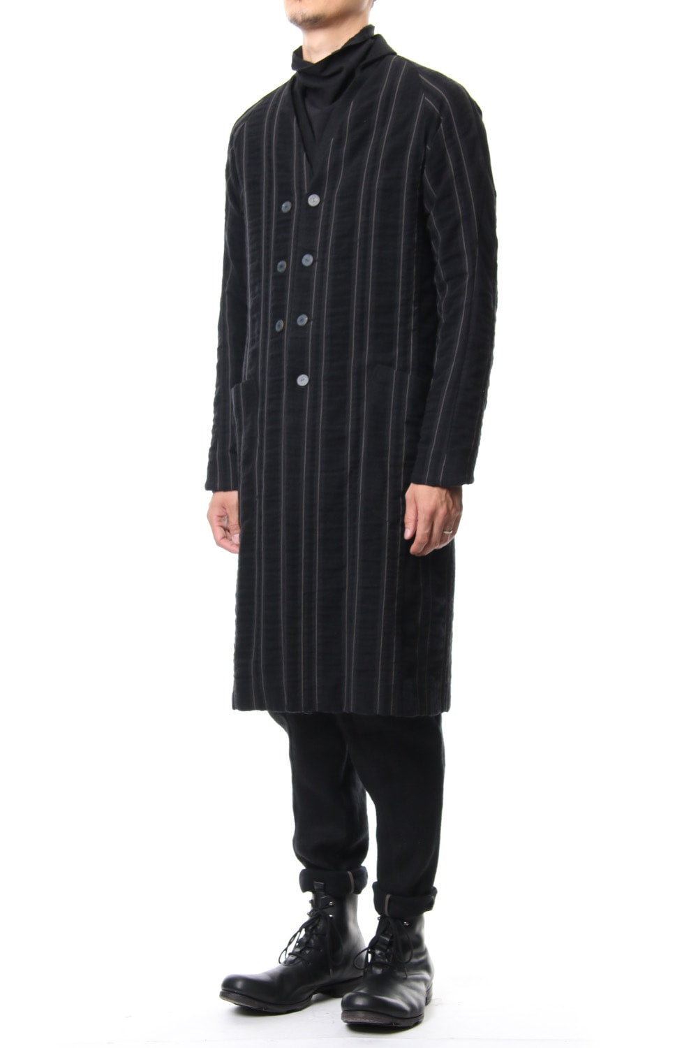 Coat Wool/ Cotton Stripe