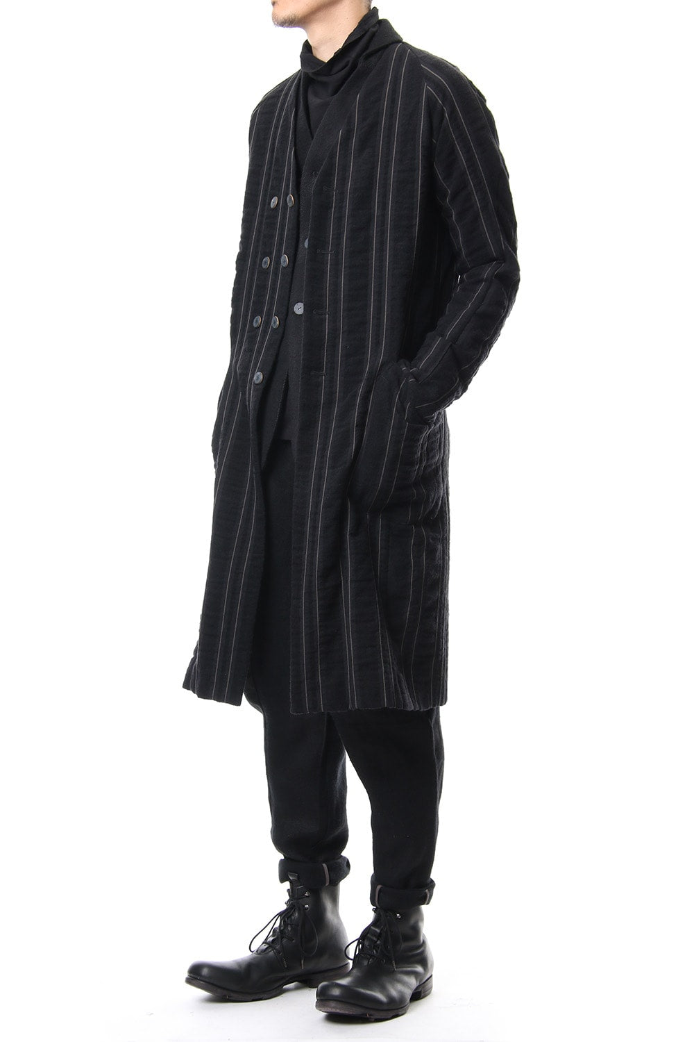 Coat Wool/ Cotton Stripe