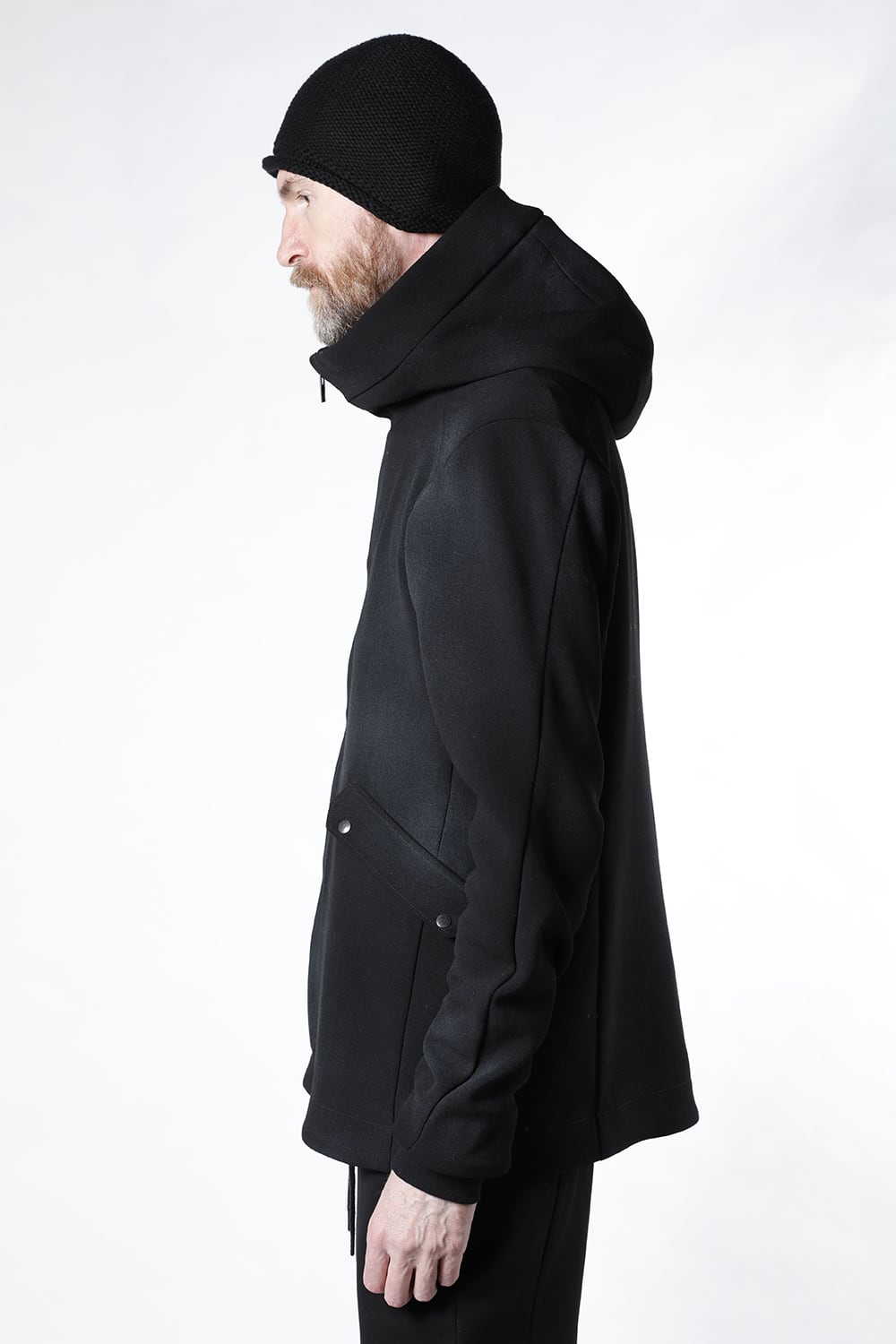 ジャケット ウール ヘビー ジョーゼット ホワイトピグメント コーティング