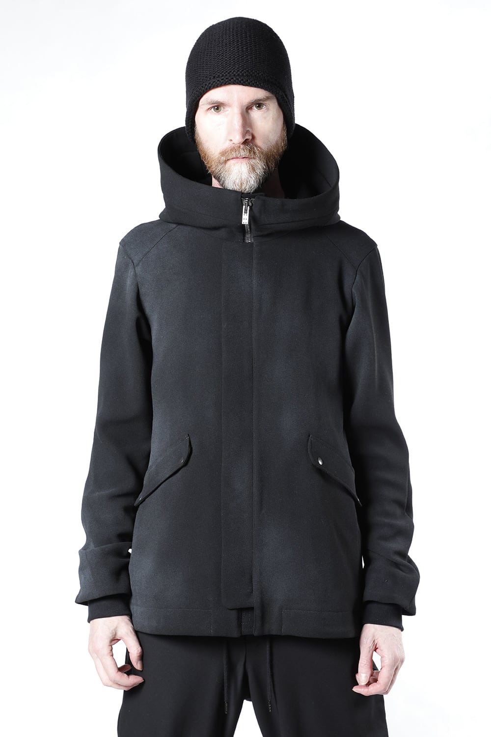 ジャケット ウール ヘビー ジョーゼット ホワイトピグメント コーティング