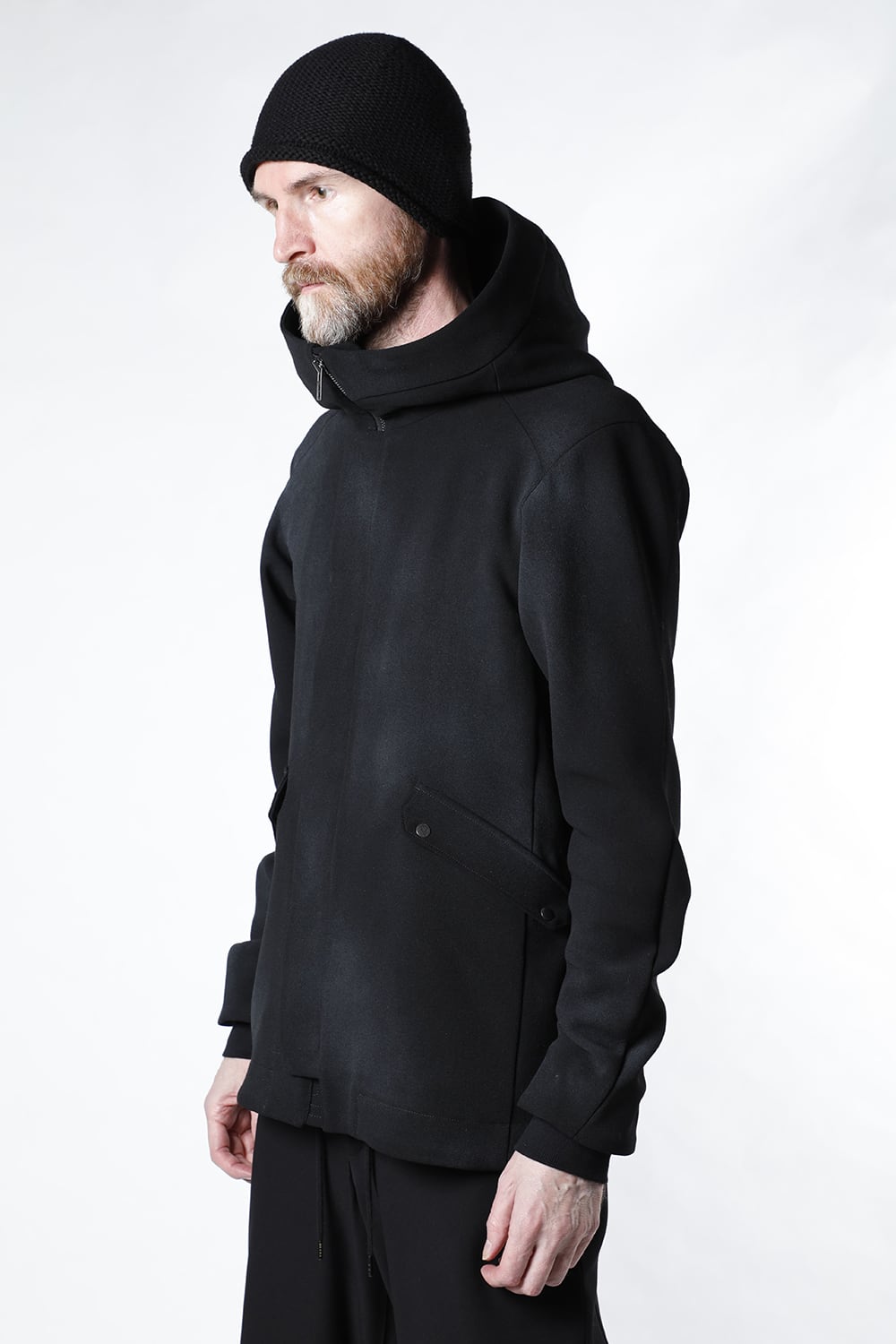 ジャケット ウール ヘビー ジョーゼット ホワイトピグメント コーティング