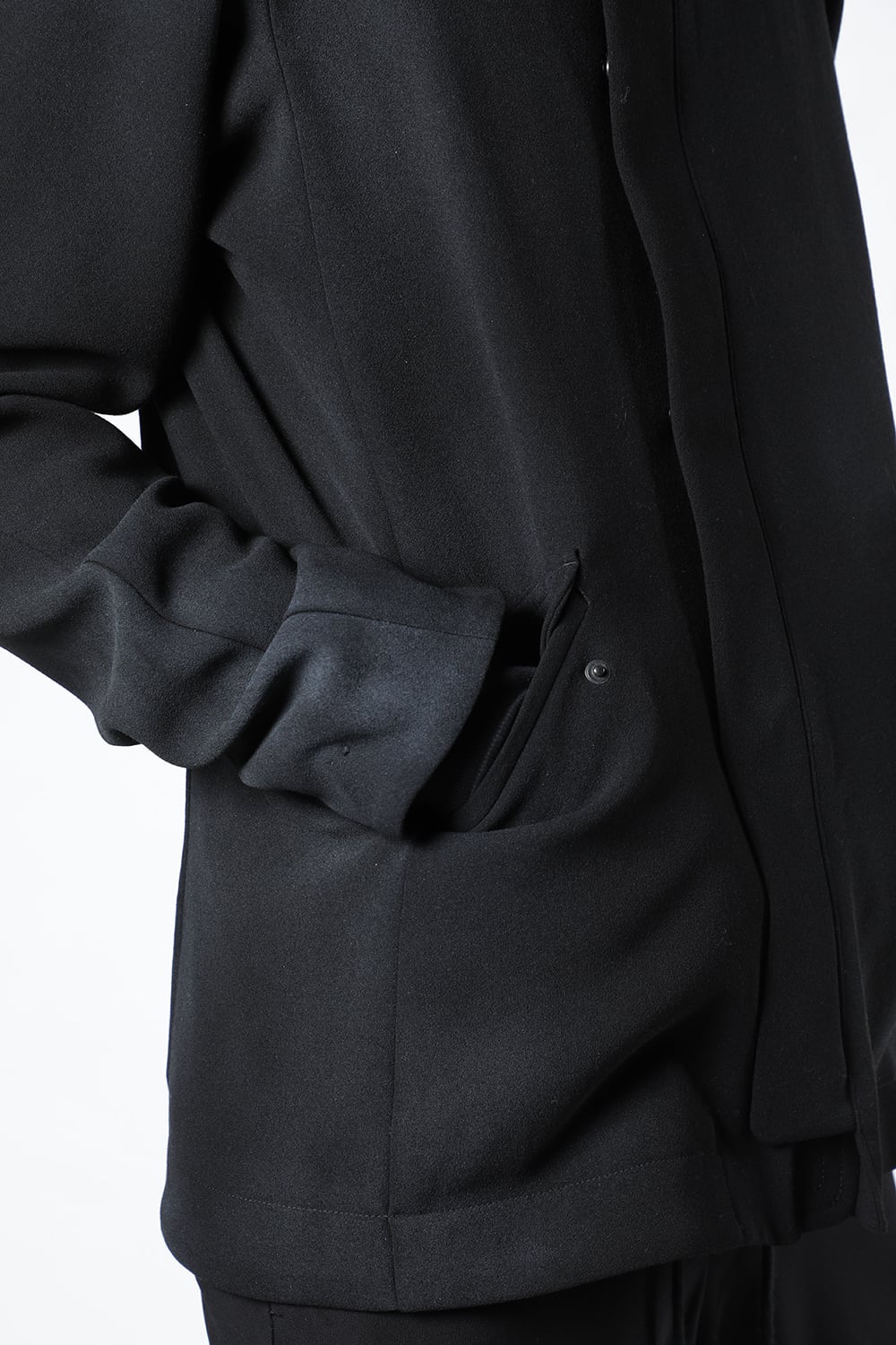 ジャケット ウール ヘビー ジョーゼット ホワイトピグメント コーティング