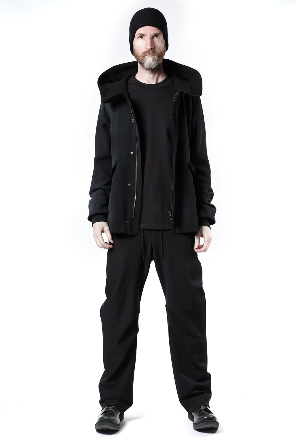 ジャケット ウール ヘビー ジョーゼット ホワイトピグメント コーティング