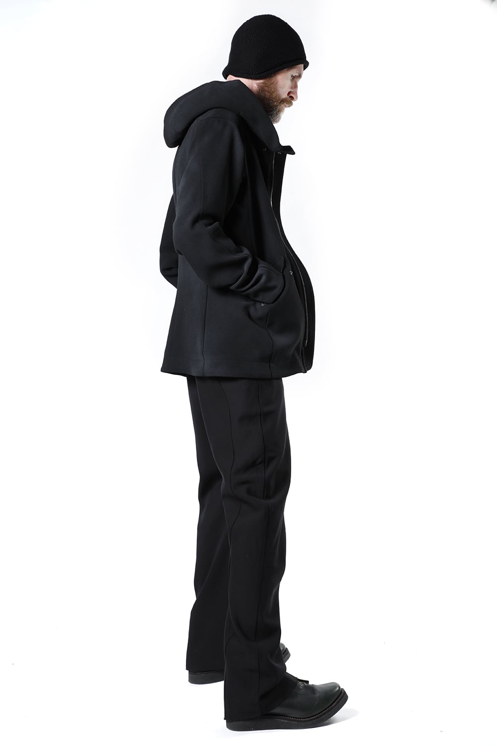 ジャケット ウール ヘビー ジョーゼット ホワイトピグメント コーティング