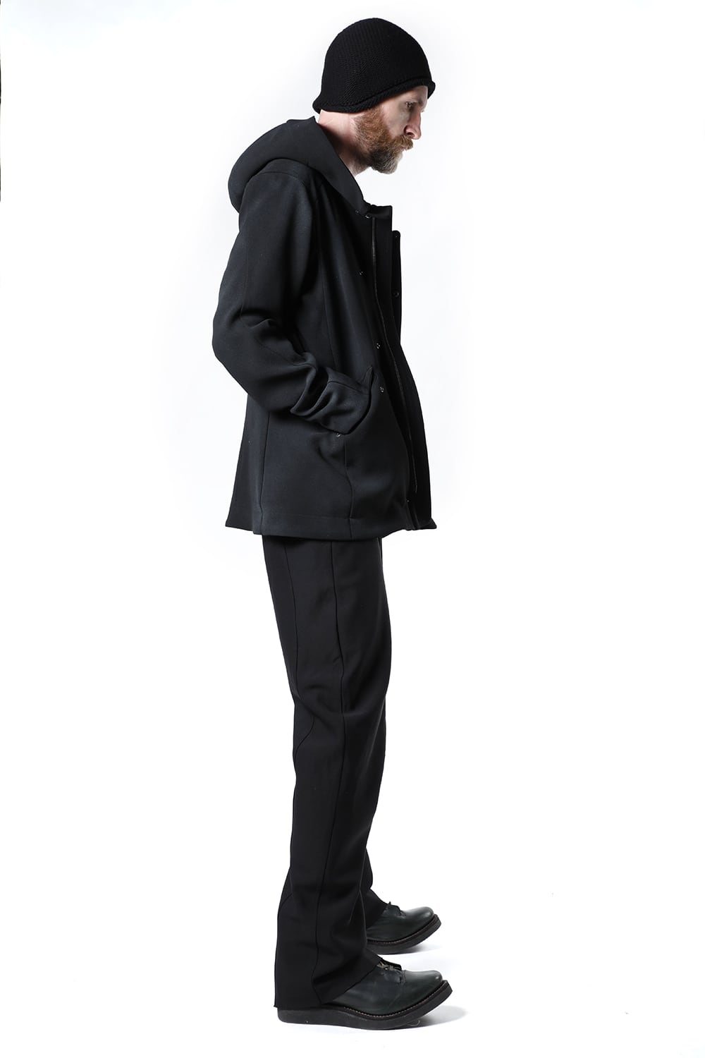 ジャケット ウール ヘビー ジョーゼット ホワイトピグメント コーティング