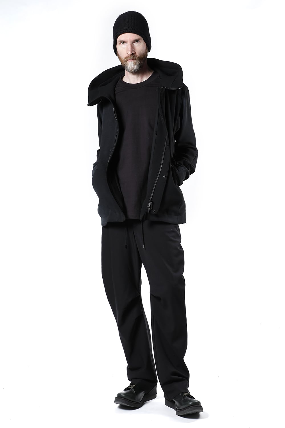 ジャケット ウール ヘビー ジョーゼット ホワイトピグメント コーティング