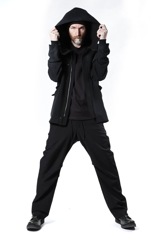 ジャケット ウール ヘビー ジョーゼット ホワイトピグメント コーティング