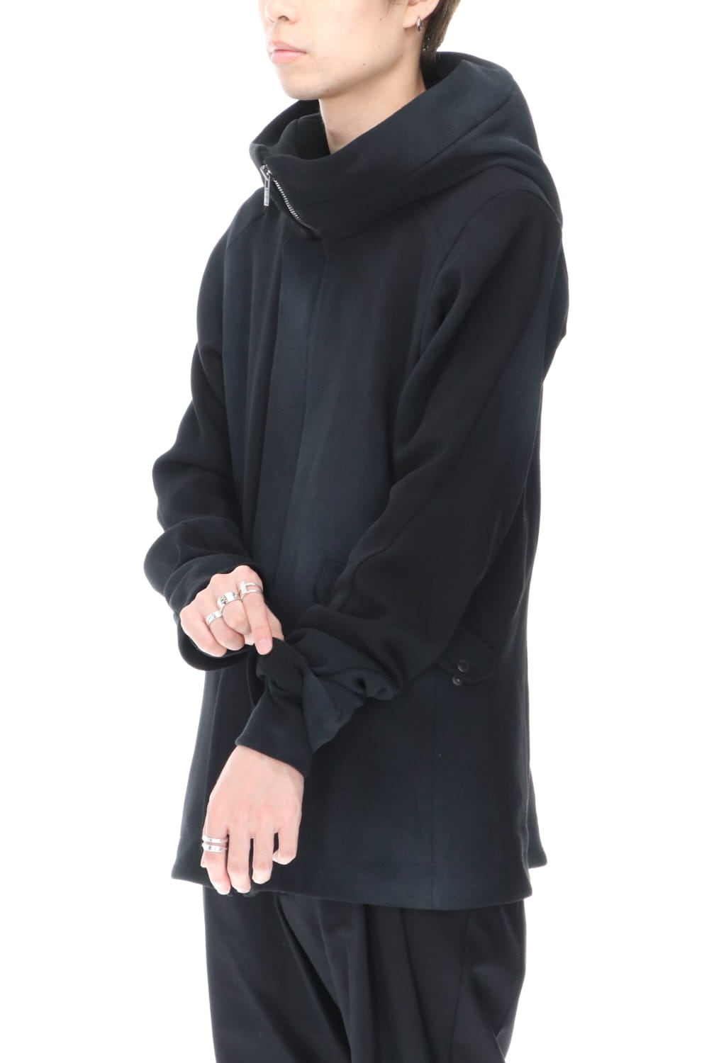 ジャケット ウール ヘビー ジョーゼット ホワイトピグメント コーティング