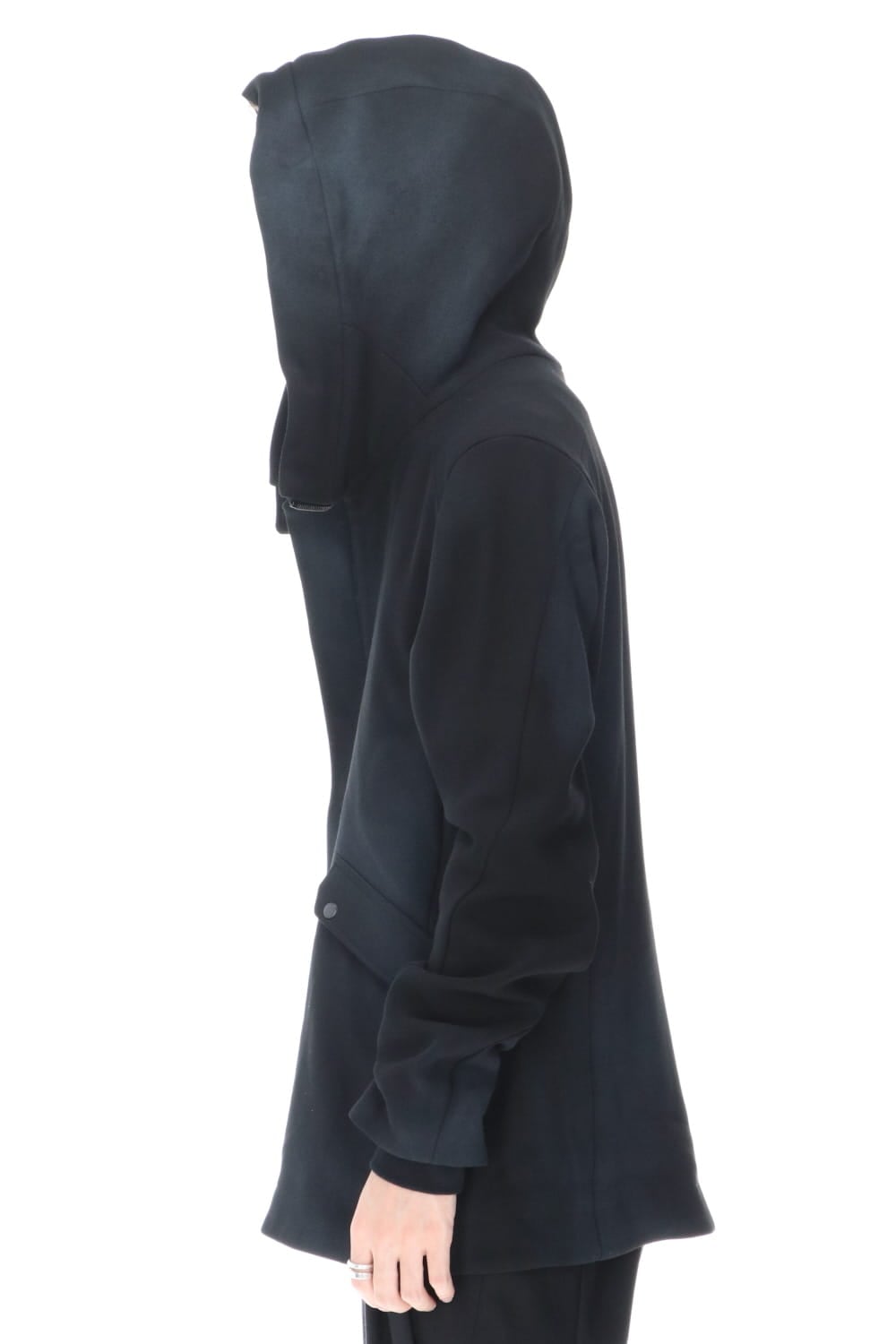 ジャケット ウール ヘビー ジョーゼット ホワイトピグメント コーティング