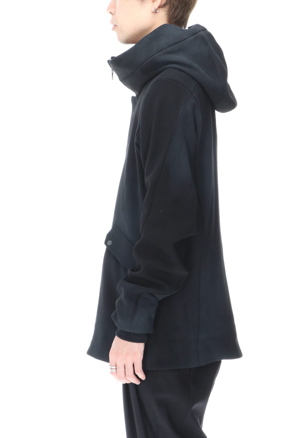 ジャケット ウール ヘビー ジョーゼット ホワイトピグメント コーティング