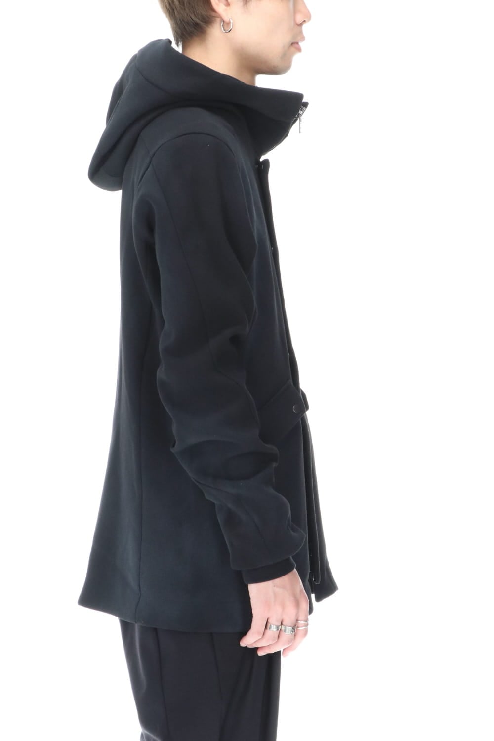 ジャケット ウール ヘビー ジョーゼット ホワイトピグメント コーティング