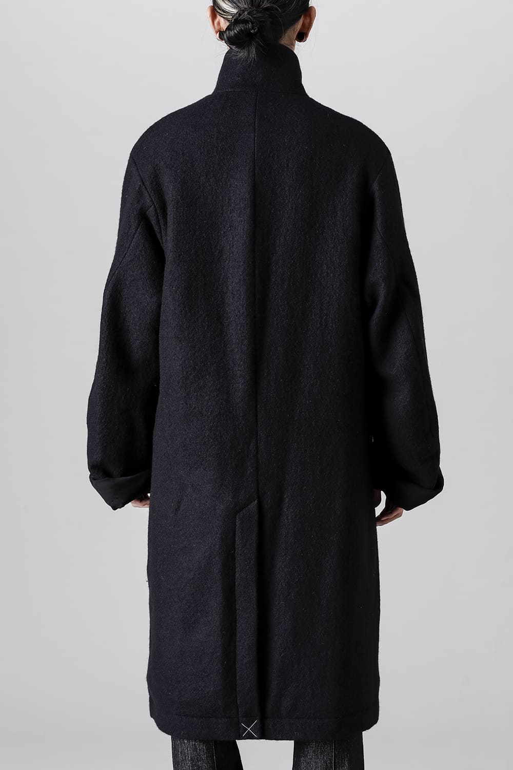 ハイネックコートウールミリング