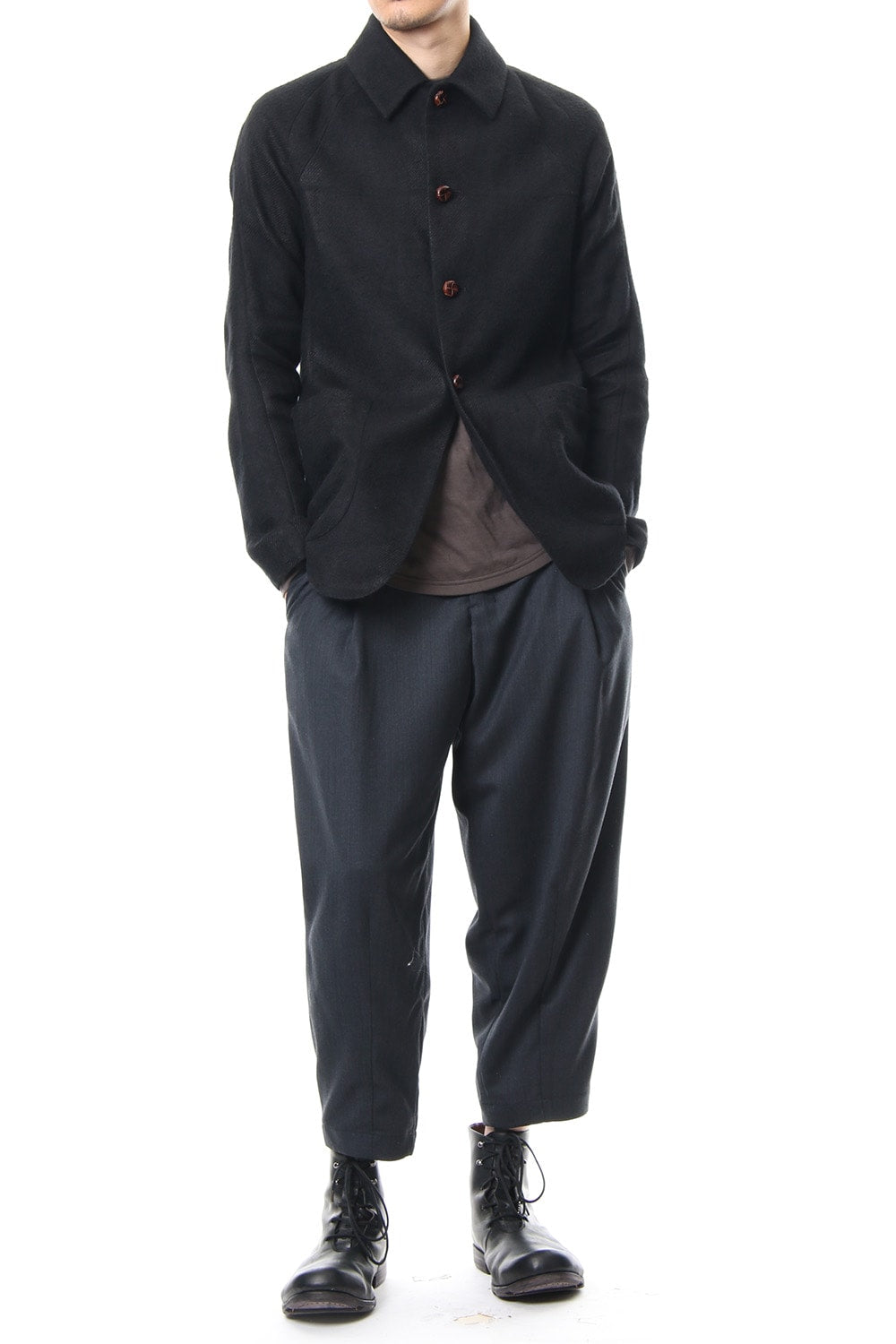 FASCNATE Limited Coat Camel /Linen Shadow Check