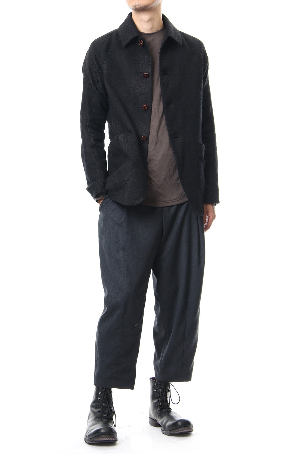 FASCNATE Limited Coat Camel /Linen Shadow Check