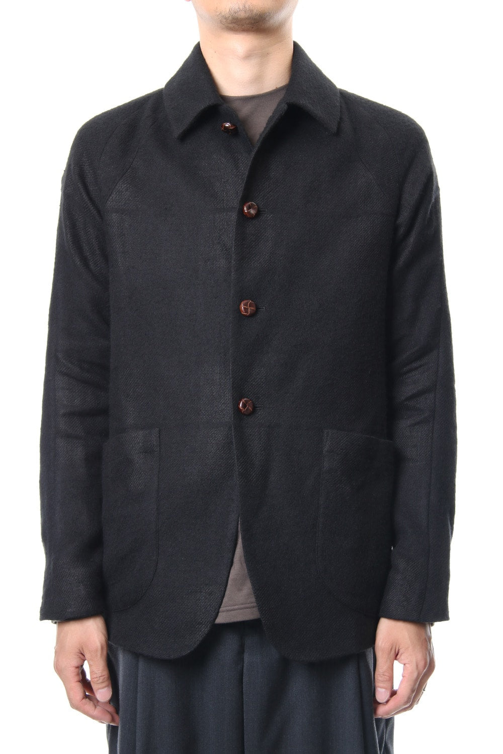 FASCNATE Limited Coat Camel /Linen Shadow Check