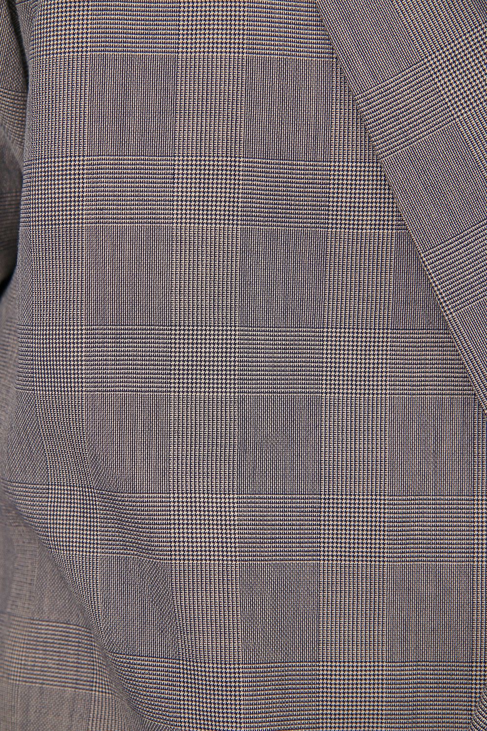 Double breasted jacket cotton glen check