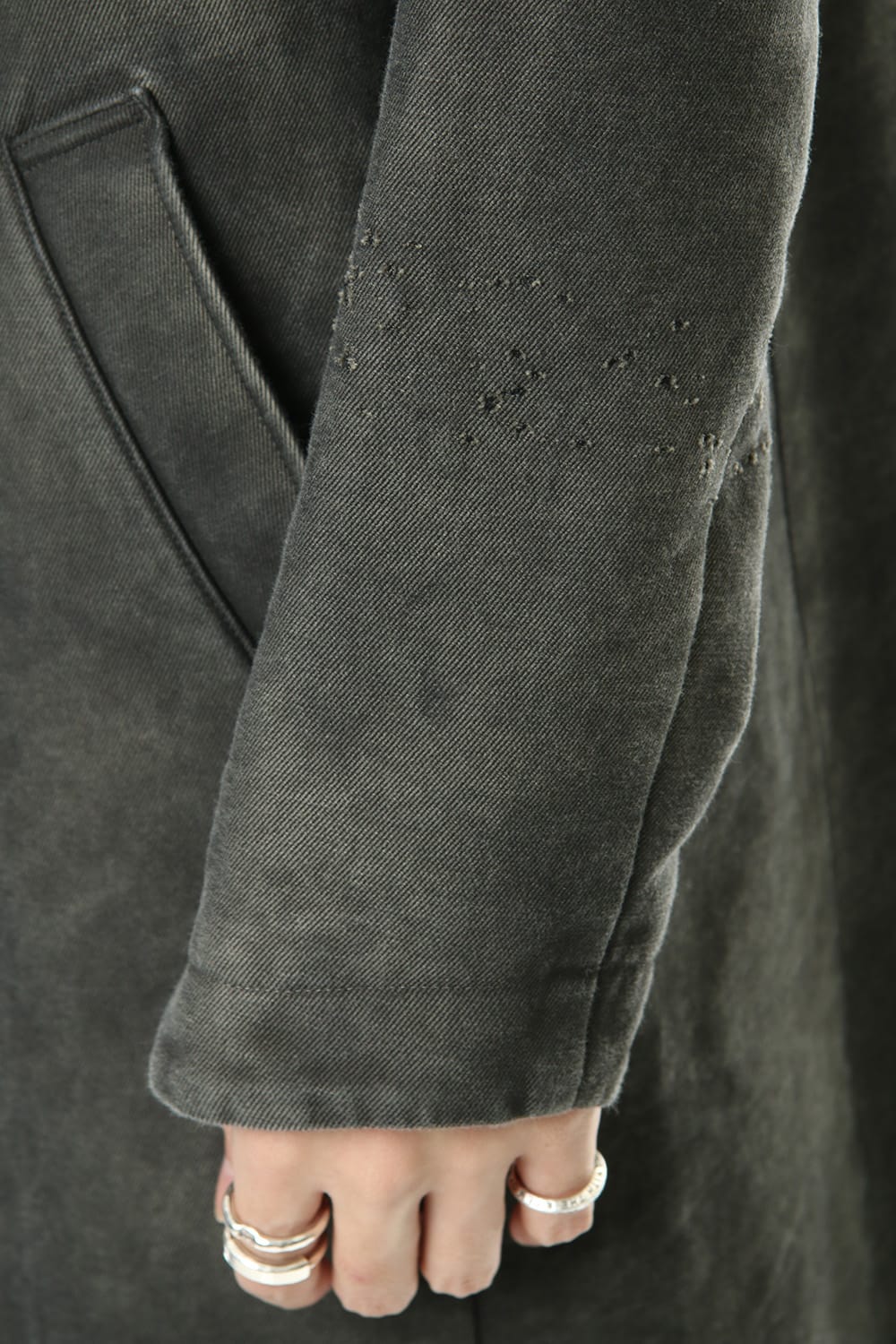 Product Dye Opal Processing Soutien Collar Coat