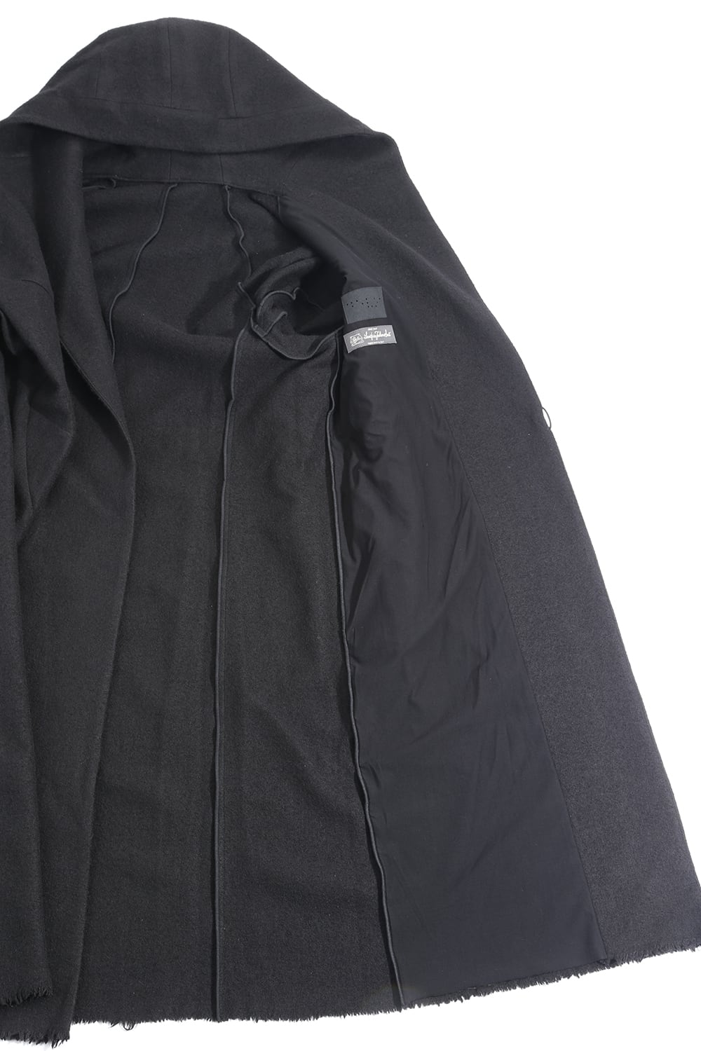 Hood Coat Compressed Wool