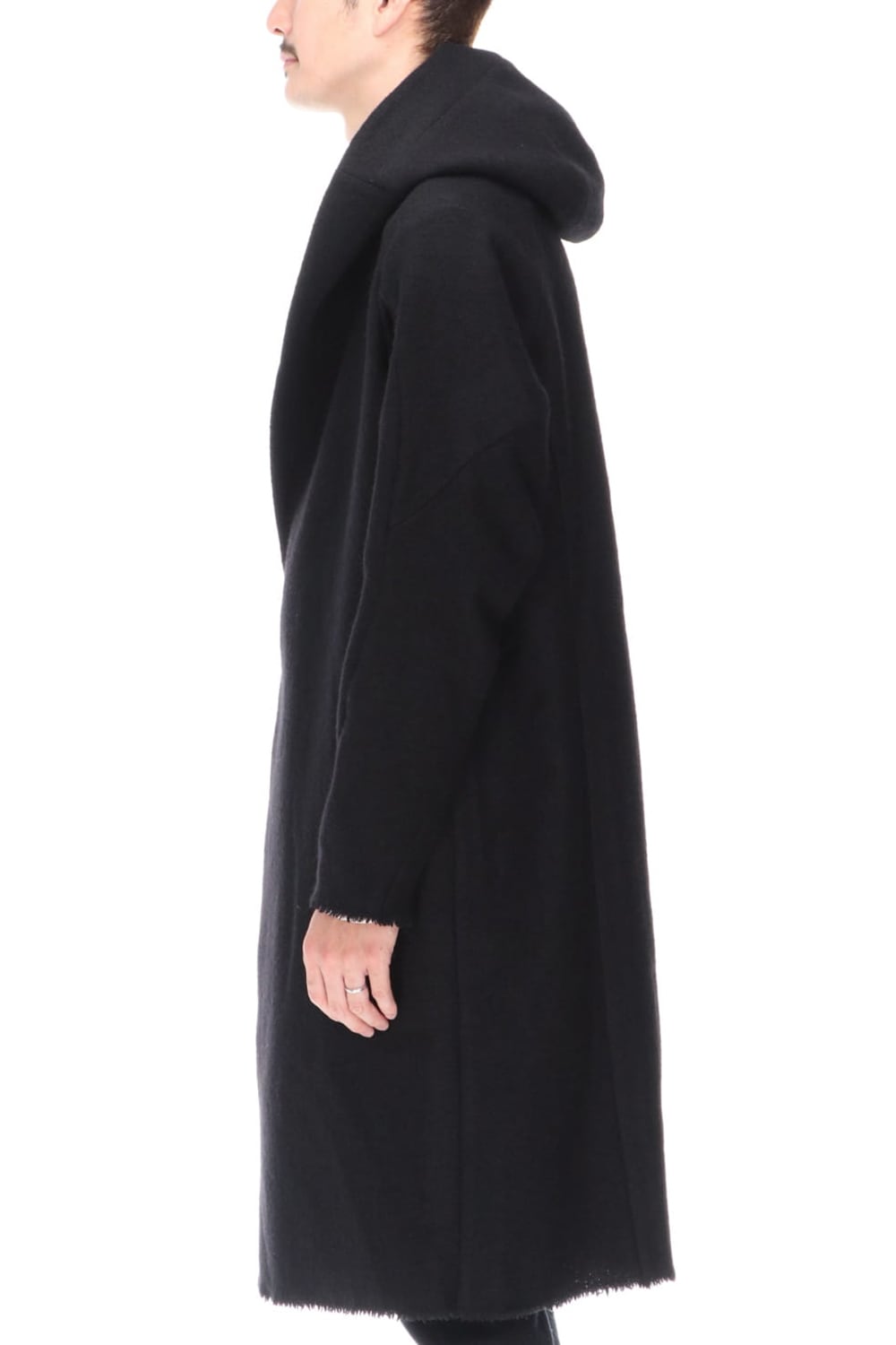 Hood Coat Compressed Wool