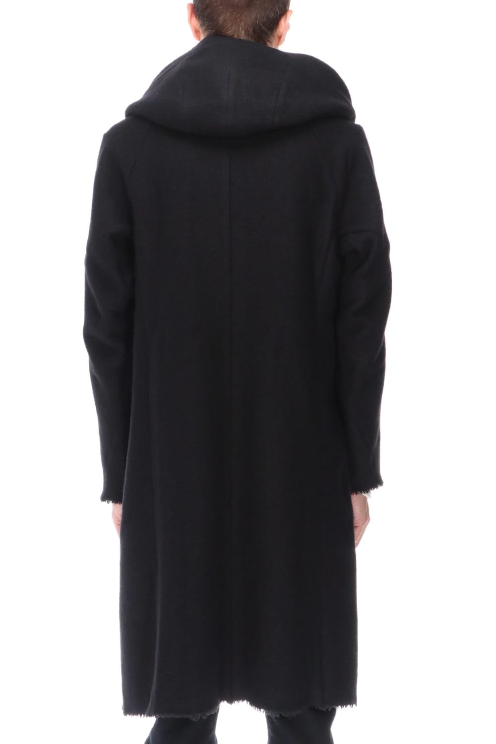 Hood Coat Compressed Wool