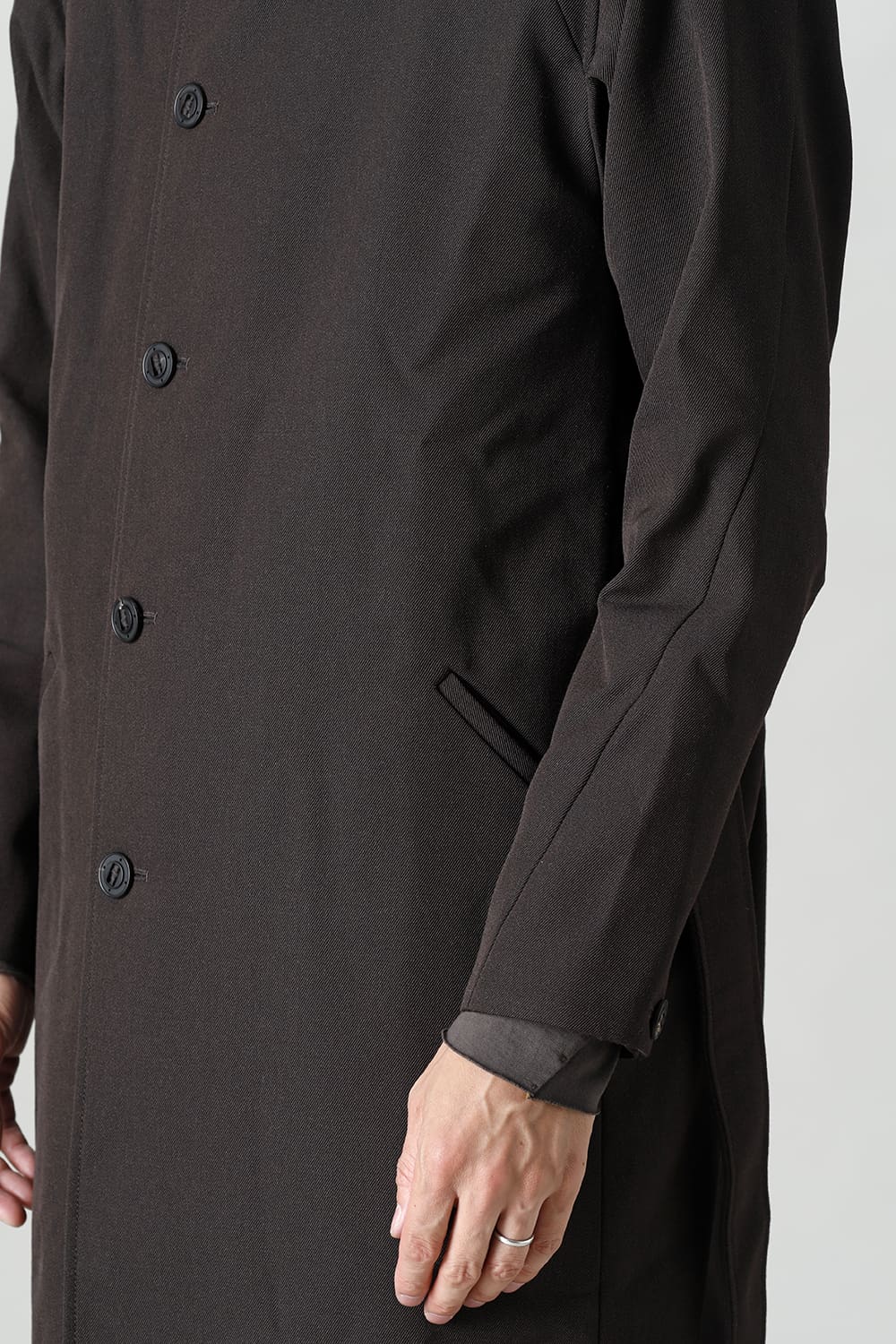 Coat structure Wool gabardine