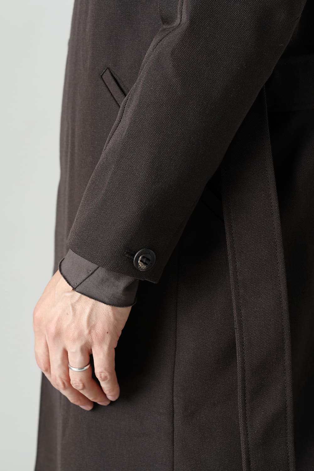 Coat structure Wool gabardine