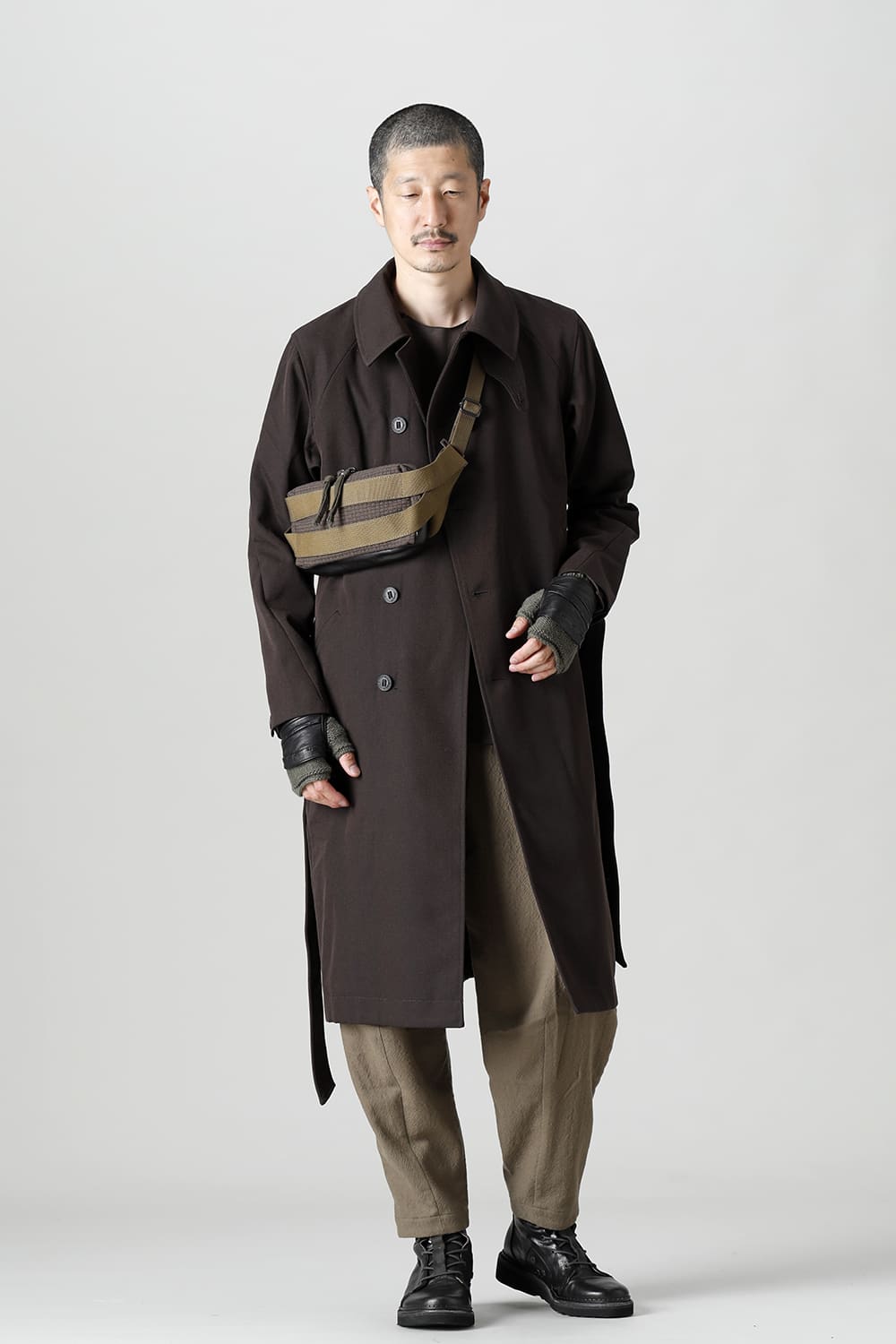 Coat structure Wool gabardine