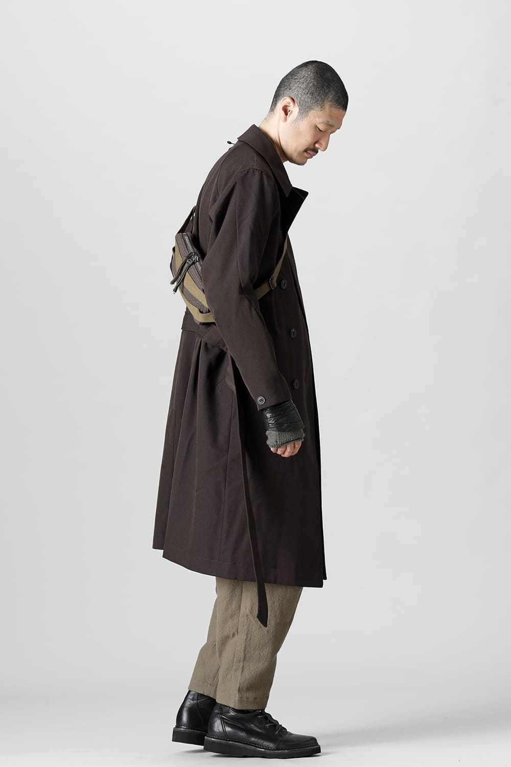 Coat structure Wool gabardine