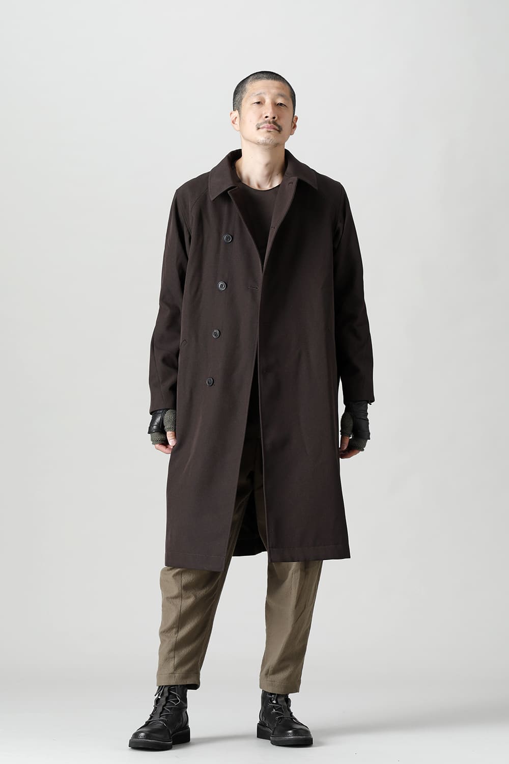 Coat structure Wool gabardine