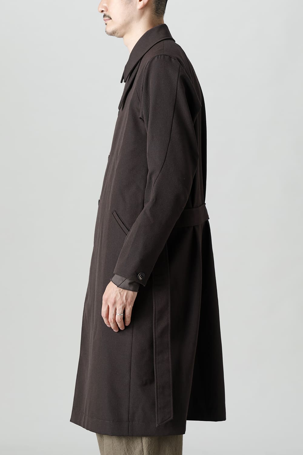 Coat structure Wool gabardine